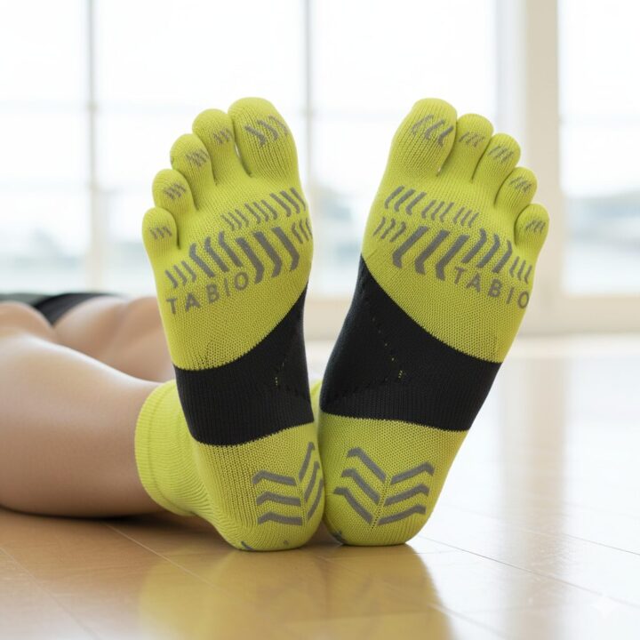 画像：「Tabio レーシングラン 五本指ソックス」の足裏部分