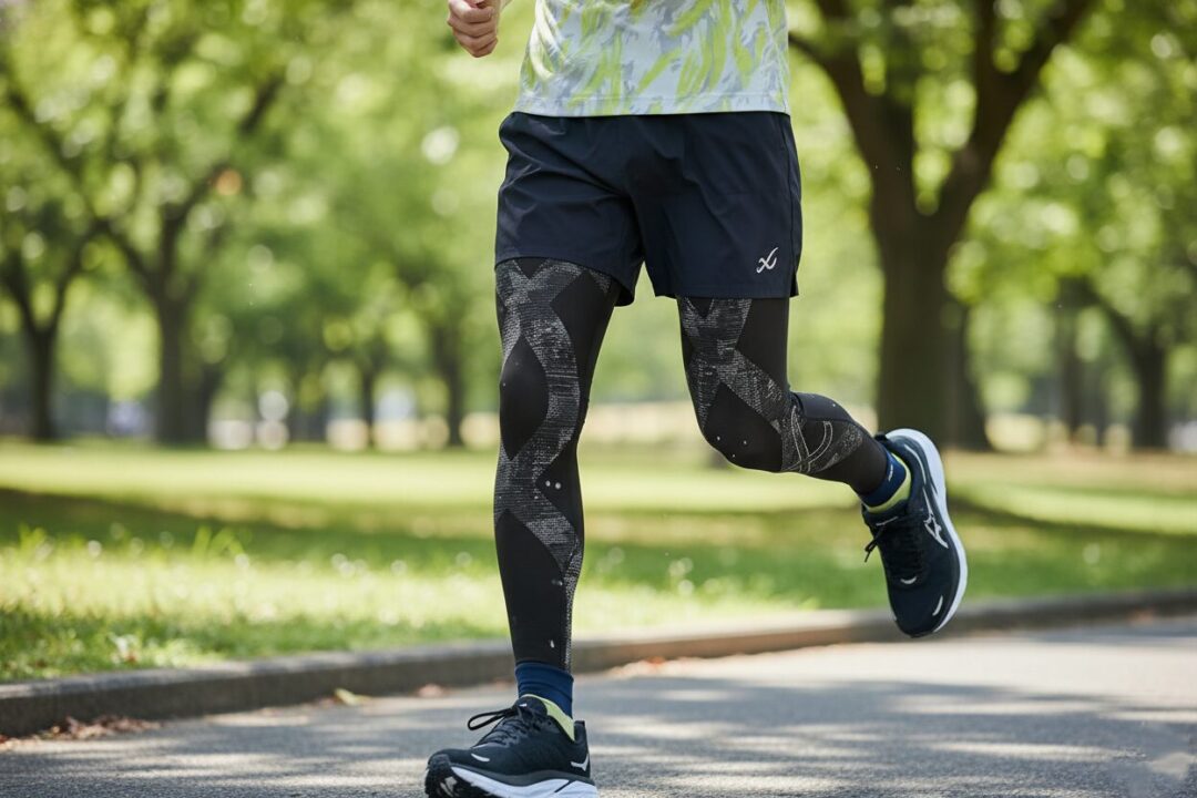 CW-X ジェネレーターモデルを着用しているランナーの写真