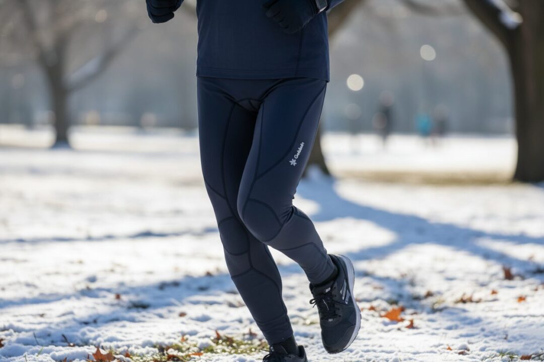 イラスト - 冬の冷たい風から脚を守るタイツのイメージ