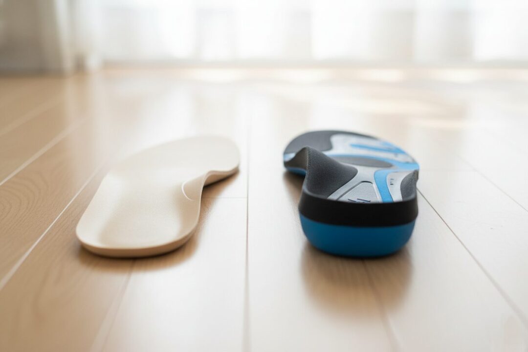 ワークマンや100均で購入できる、立体構造のスポーツ用インソールの比較写真