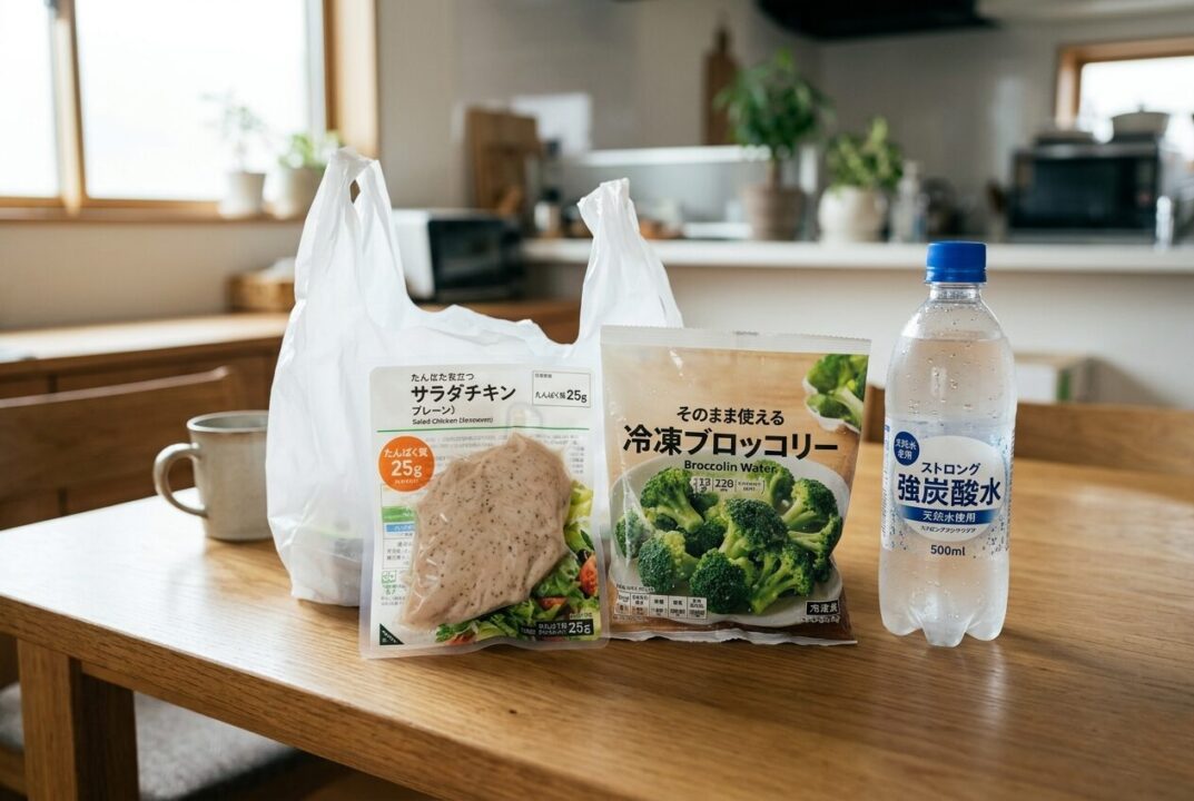 コンビニで買える健康的な補給食。