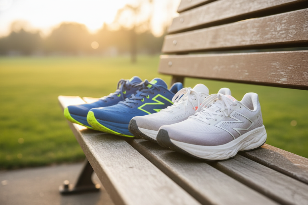 ニューバランスのPropel v5と1080 v14を並べた比較イメージ